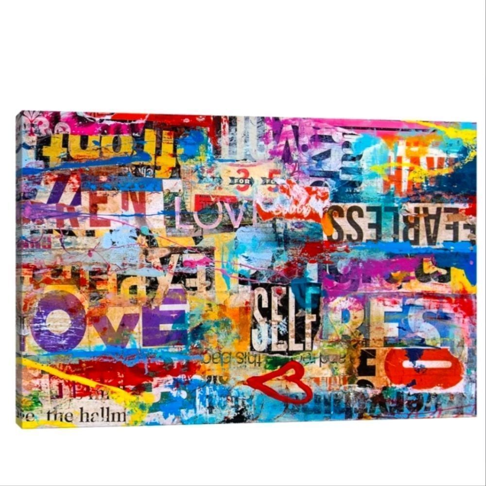 Heaton & Parke Home Decor Metromix Luv 2 Canvas Print Wall Art